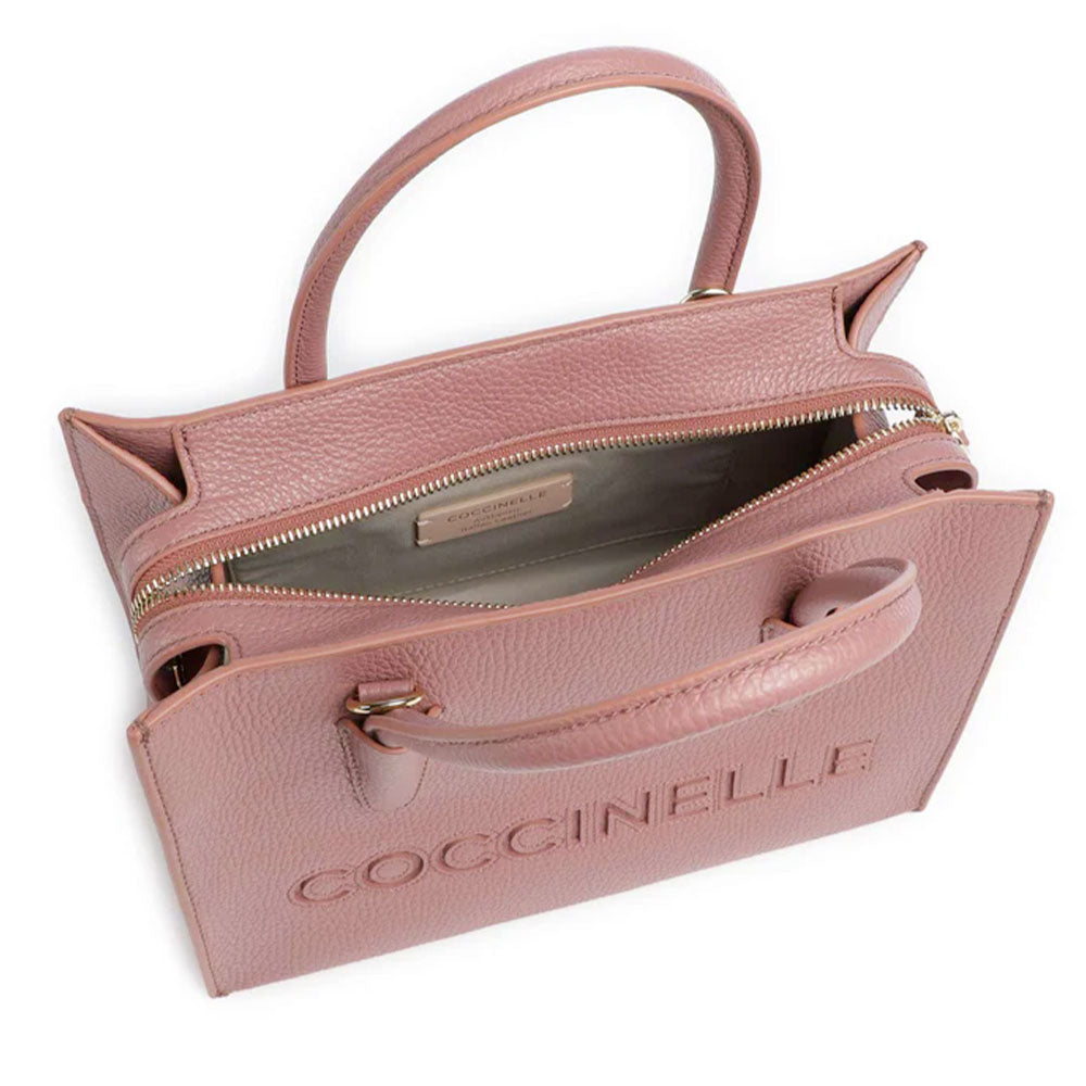 Borsa Donna a Mano COCCINELLE in Pelle Linea Myrtha26 colore Winter Rose