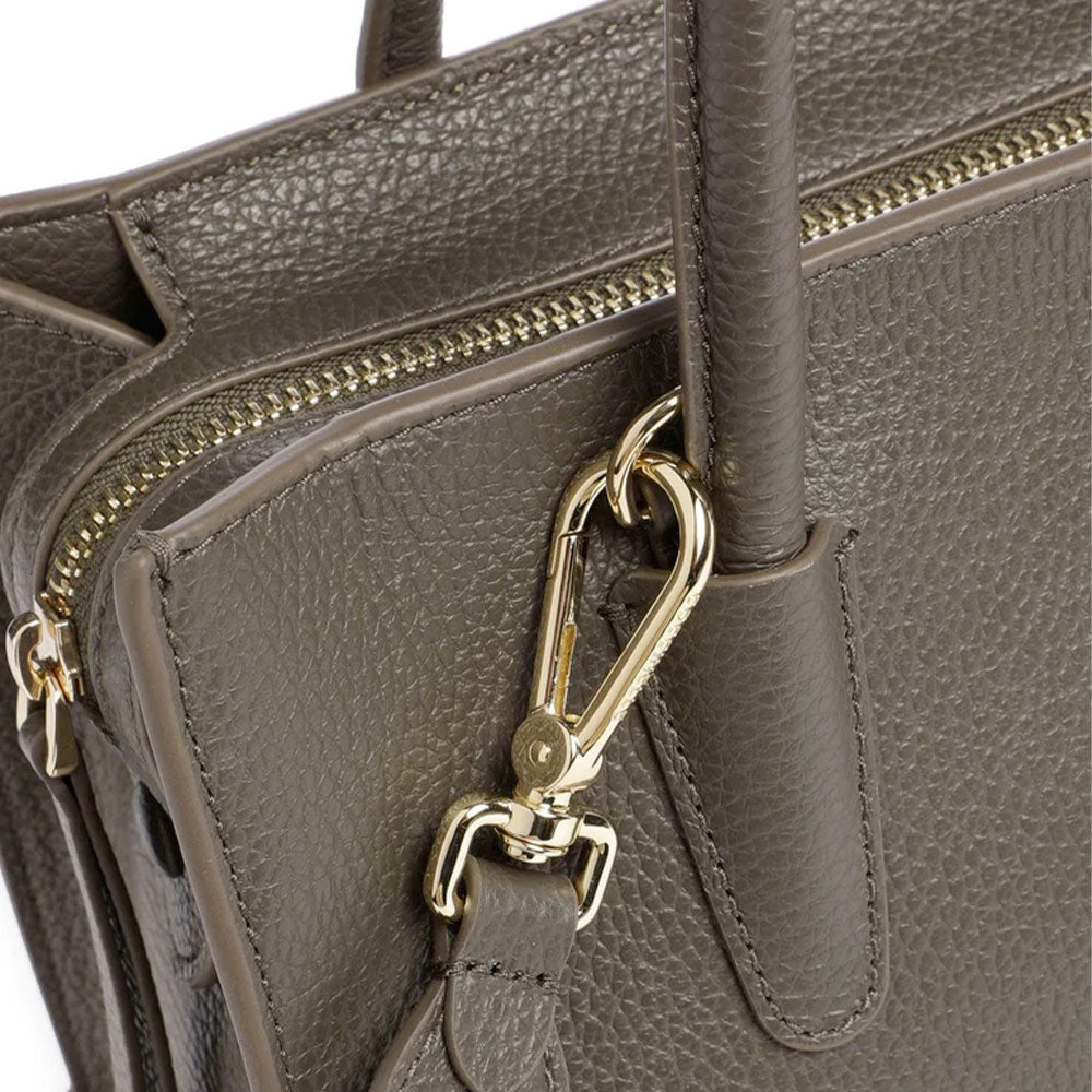 Borsa Donna a Mano COCCINELLE in Pelle Linea Myrtha26 colore Fango