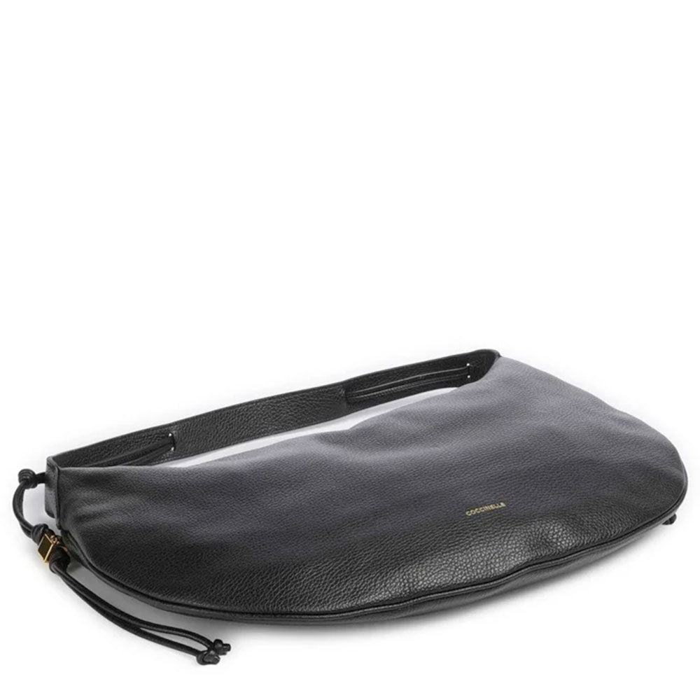 Borsa Donna a Hobo Spalla COCCINELLE in Pelle linea Thess Colore Nero