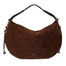 Borsa Donna a Hobo Spalla COCCINELLE in Pelle Scamosciata linea Thess Suede Colore Brunette