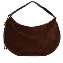 Borsa Donna a Hobo Spalla COCCINELLE in Pelle Scamosciata linea Thess Suede Colore Brunette