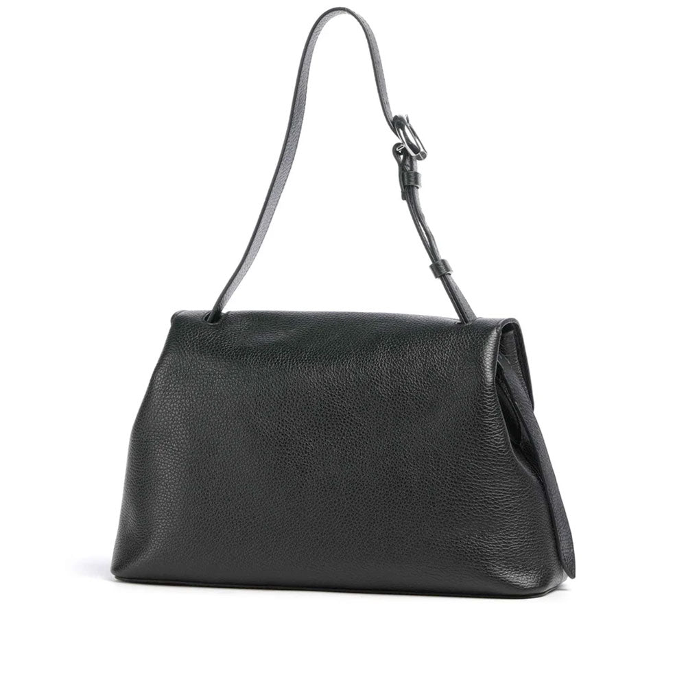 Damen-Beuteltasche COCCINELLE Modell Fern aus Leder in Schwarz
