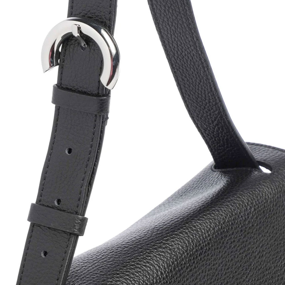 Damen-Beuteltasche COCCINELLE Modell Fern aus Leder in Schwarz