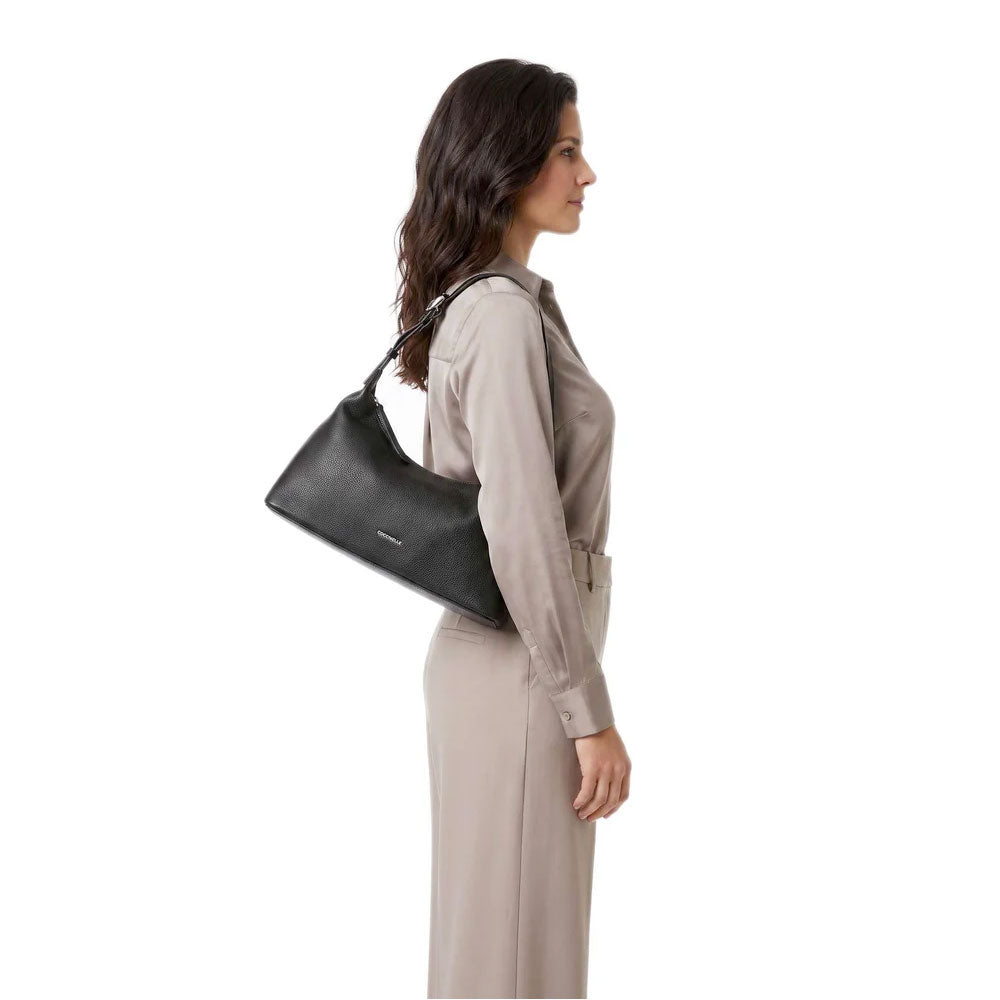 Borsa Donna Sottospalla COCCINELLE in Pelle linea Fern Colore Nero