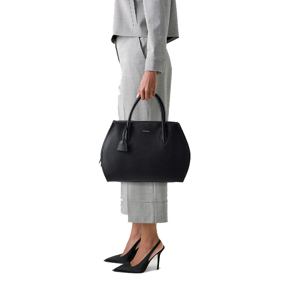 Borsa Donna a Mano COCCINELLE in Pelle Linea Lord colore Blanco