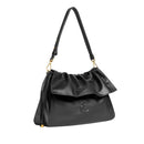 Borsa Donna Hobo a Spalla COCCINELLE in Pelle Liscia linea Lidia Medium Colore Nero