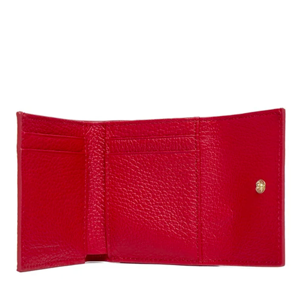 Portafoglio Mini Donna COCCINELLE in Pelle Scarlet Linea Metallic Soft