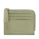 Portacarte Donna COCCINELLE in Pelle Colore Greenery Linea Tassel