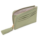 Portacarte Donna COCCINELLE in Pelle Colore Greenery Linea Tassel