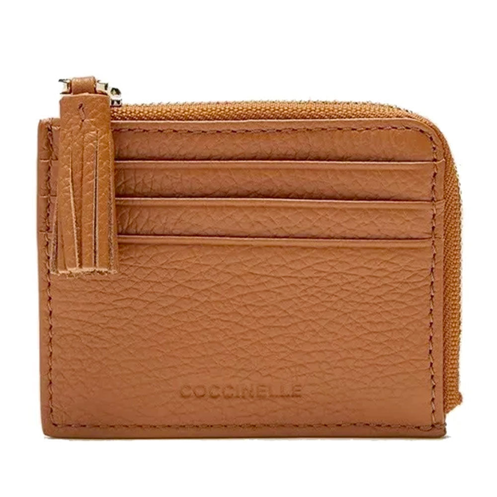 Portacarte Donna COCCINELLE in Pelle Colore Cuir Linea Tassel