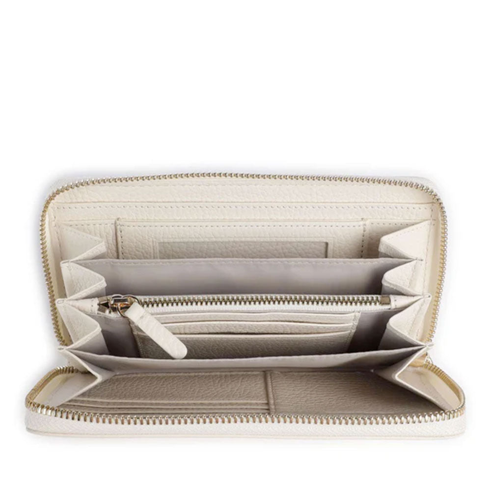 Portafoglio Donna COCCINELLE Zip Around in Pelle Pearl Linea Metallic Soft