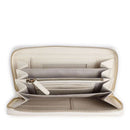 Portafoglio Donna COCCINELLE Zip Around in Pelle Pearl Linea Metallic Soft