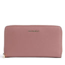 Portafoglio Donna COCCINELLE Zip Around in Pelle Winter Rose Linea Metallic Soft