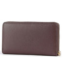 Portafoglio Donna COCCINELLE Zip Around in Pelle Berry Linea Metallic Soft
