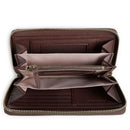 Portafoglio Donna COCCINELLE Zip Around in Pelle Berry Linea Metallic Soft