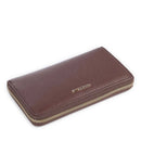 Portafoglio Donna COCCINELLE Zip Around in Pelle Berry Linea Metallic Soft