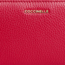 Portafoglio Donna COCCINELLE Zip Around in Pelle Scarlet Linea Metallic Soft