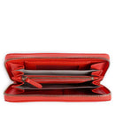 Portafoglio Donna COCCINELLE Zip Around in Pelle Gazpacho Linea Metallic Soft