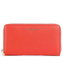 Portafoglio Donna COCCINELLE Zip Around in Pelle Gazpacho Linea Metallic Soft
