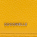 Portafoglio Piccolo COCCINELLE in Pelle Martellata Linea Metallic Soft colore Soleado