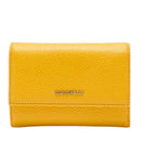 Portafoglio Piccolo COCCINELLE in Pelle Martellata Linea Metallic Soft colore Soleado