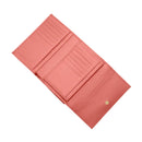 Portafoglio Piccolo COCCINELLE in Pelle Martellata Linea Metallic Soft colore Pink Clay