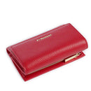 Portafoglio Piccolo COCCINELLE in Pelle Martellata Linea Metallic Soft colore Scarlet