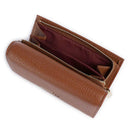 Portafoglio Piccolo COCCINELLE in Pelle Martellata Linea Metallic Soft colore Cognac