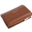 Portafoglio Piccolo COCCINELLE in Pelle Martellata Linea Metallic Soft colore Cognac