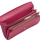 Portafoglio Grande COCCINELLE in Pelle Martellata Linea Metallic Soft colore Sangria