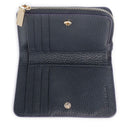 Portafoglio Donna Piatto COCCINELLE in Pelle Midnight Blue Linea Metallic Soft
