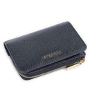 Portafoglio Donna Piatto COCCINELLE in Pelle Midnight Blue Linea Metallic Soft