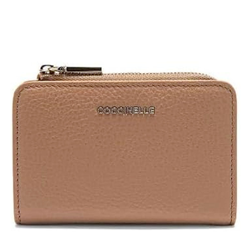 Portafoglio Donna Piatto COCCINELLE in Pelle Skin Linea Metallic Soft