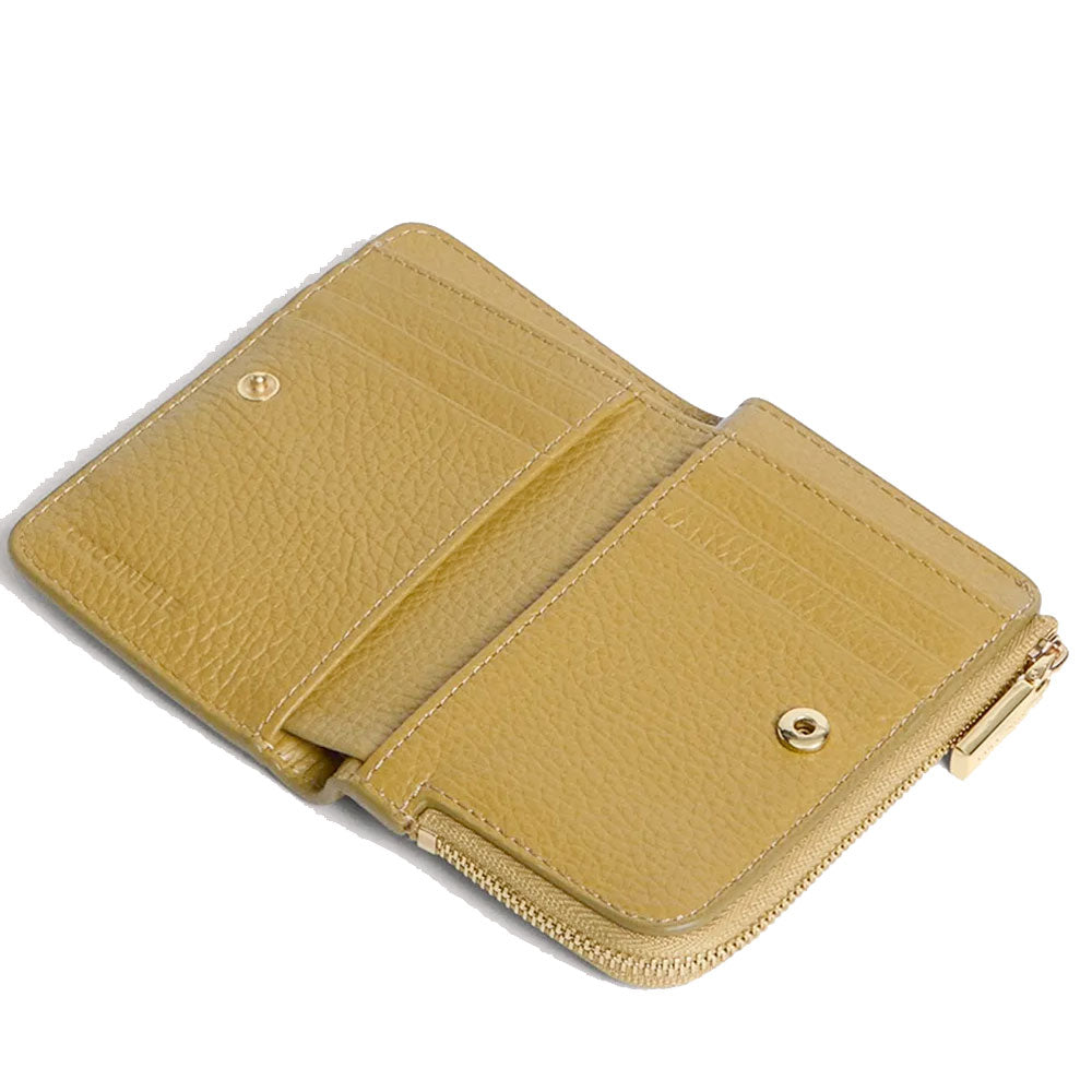 Portafoglio Donna Piatto COCCINELLE in Pelle Seagrass Linea Metallic Soft