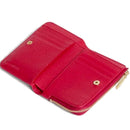 Portafoglio Donna Piatto COCCINELLE in Pelle Scarlet Linea Metallic Soft