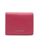 Portafoglio Donna Mini COCCINELLE in Pelle Rosewood Linea Metallic Soft
