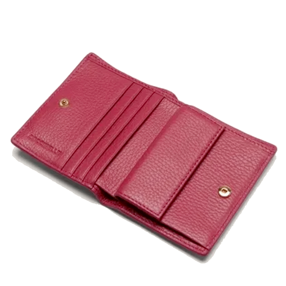 Portafoglio Donna Mini COCCINELLE in Pelle Rosewood Linea Metallic Soft
