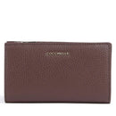 Portafoglio Donna COCCINELLE in Pelle Colore Berry Linea Metallic Soft Medium