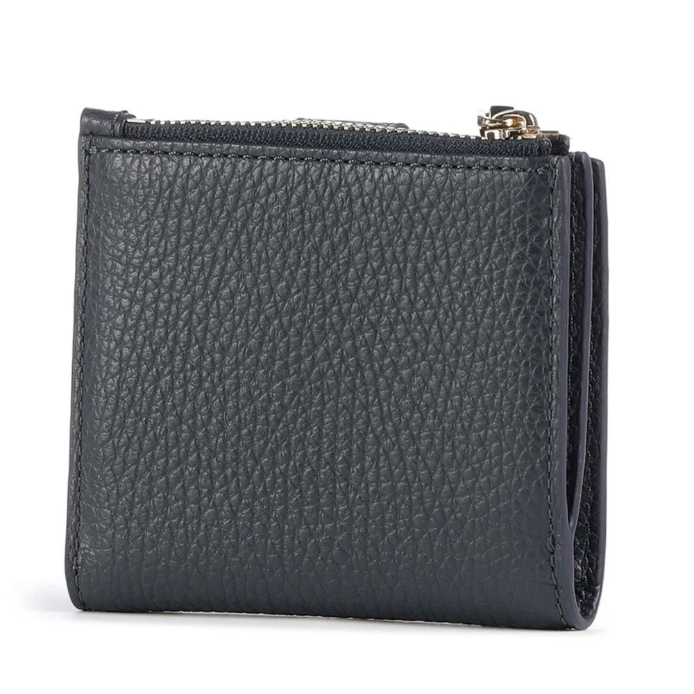Portafoglio Donna Mini COCCINELLE in Pelle Colore Midnight Blue Linea Metallic Soft