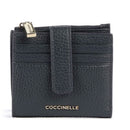Portafoglio Donna Mini COCCINELLE in Pelle Colore Midnight Blue Linea Metallic Soft