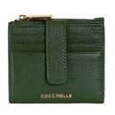 Portafoglio Donna Mini COCCINELLE in Pelle Colore Garden Green Linea Metallic Soft