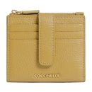 Kleine Damen-Geldbörse COCCINELLE aus Leder in Seagrass Modell Metallic Soft