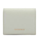 Portafoglio Donna Mini COCCINELLE in Pelle Linea Metallic Soft colore Celadon Green Chiuso con Bottone