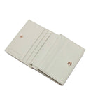 Portafoglio Donna Mini COCCINELLE in Pelle Linea Metallic Soft colore Celadon Green Chiuso con Bottone