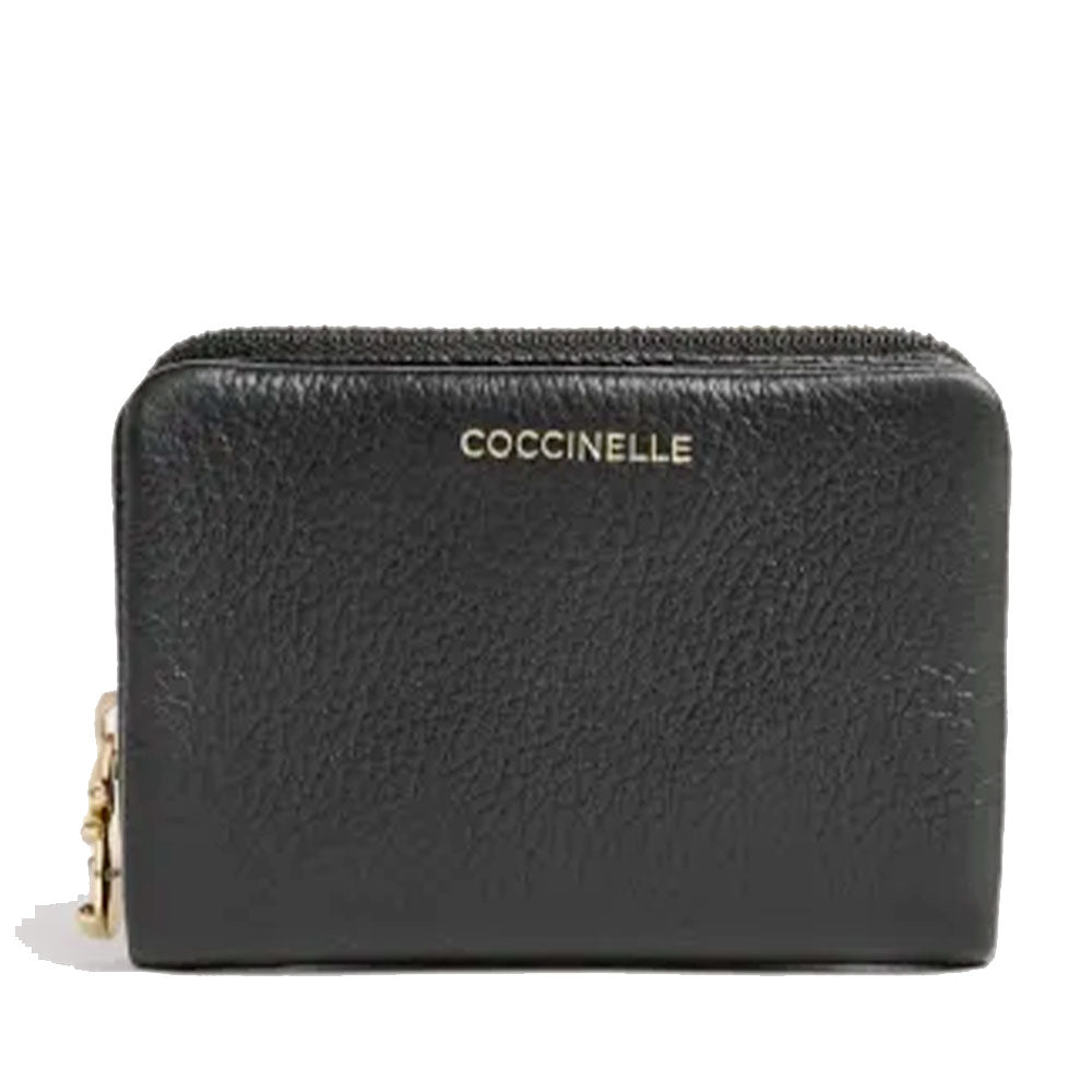 Portafoglio Donna Piccolo COCCINELLE in Pelle Nera Linea C - Me