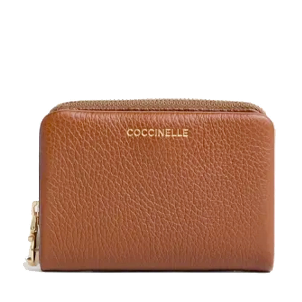 Portafoglio Donna Piccolo COCCINELLE in Pelle Cognac Linea C - Me