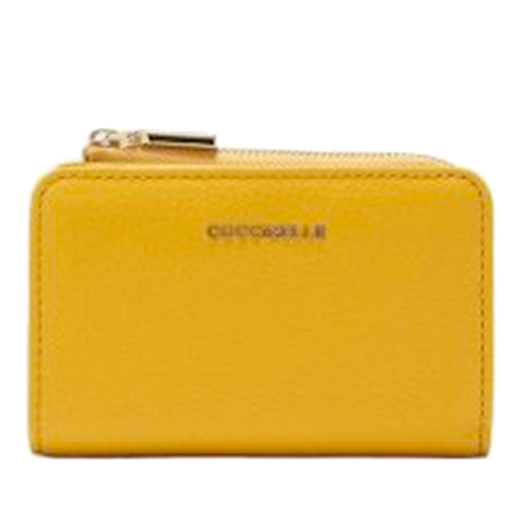 Portafoglio Donna Piatto COCCINELLE in Pelle Soleado Linea Metallic Soft