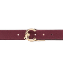 Cintura Donna COCCINELLE Reversibile in Pelle Colore Ribes - Pink Clay Linea C-Me