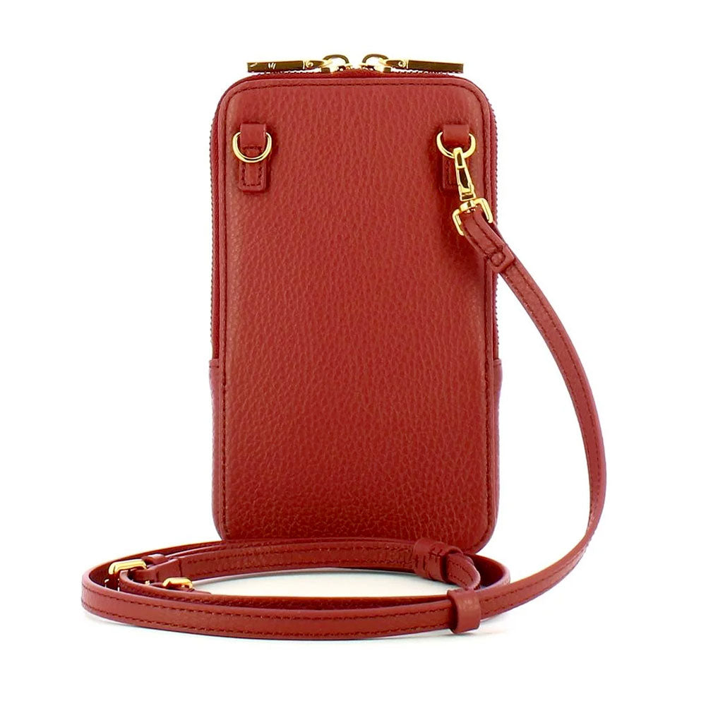 Women's Crossbody Phone Holder COCCINELLE Flor in Brandy