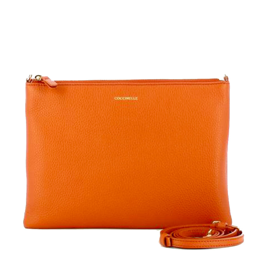 Damen-Umhängetasche COCCINELLE aus Leder in Crab Modell Best Medium